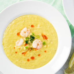 Recipe: Creamy Shrimp, Corn and Leek Soup