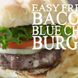 Recipe: Easy Freezer Blue Cheese and Bacon Burgers