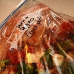 RECIPE: Pork and Peppers Crock Pot Bag