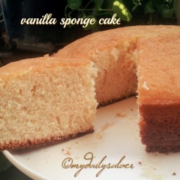 Recipe Vanilla Sponge Cake