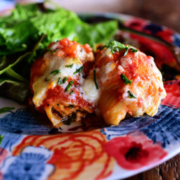 Red and Green Stuffed Shells