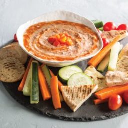 Red Bean and Roasted Red Pepper Hummus