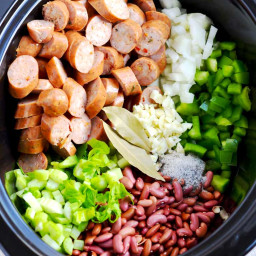 Red Beans and Rice in the slow cooker