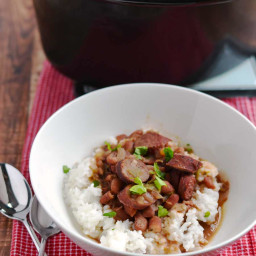 Red Beans and Rice in the slow cooker