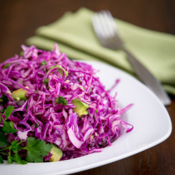 Red Cabbage and Avocado Salad Recipe
