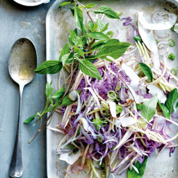 Red Cabbage Mango And Coconut Slaw