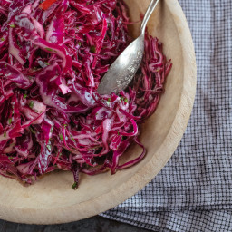 Red Cabbage Salad with Herbs (Whole30)
