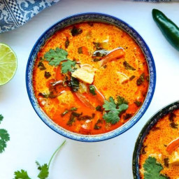 Red Curry Satay Soup