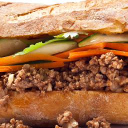 Red Curry Sloppy Banh Mi Sandwiches