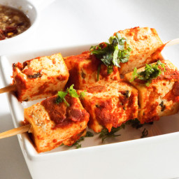 Red Curry Tofu Skewers | Vegan