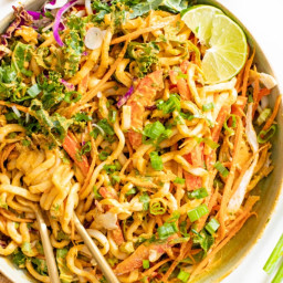 Red Curry Udon Noodle Salad