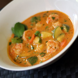 Red Curry with Shrimp, Zucchini, and Carrot Recipe
