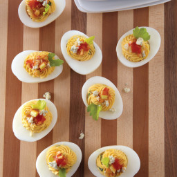 Red-Hot Buffalo Deviled Eggs