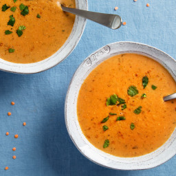 Red Lentil Soup with Curry and Coconut Milk