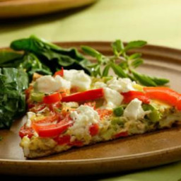 Red Pepper and Goat Cheese Frittata