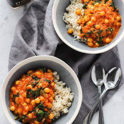 Red Pepper Chickpea Curry