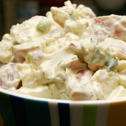 Red Potato Salad with Sour Cream and Dill