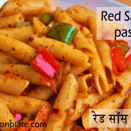 Red sauce pasta recipe | How to make pasta in red sauce recipe