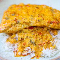 Red Snapper Braised In Coconut Sauce