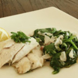 Red Snapper with Spinach - Candida Diet
