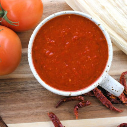 Red Tamale Sauce Homemade with Dried Chiles