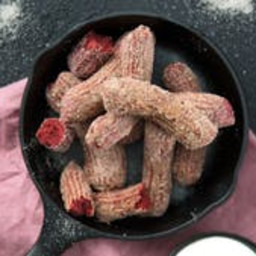 Red Velvet Churros With Cream Cheese Dip
