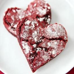 Red Velvet Crinkle Cookies