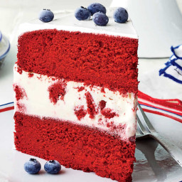 Red Velvet Ice-Cream Cake Recipe