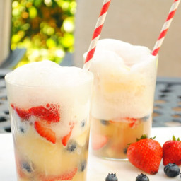 Red White & Blue Ginger Ale Floats