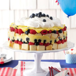 Red, White and Blue Berry Trifle Recipe