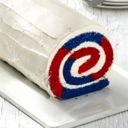 Red, White and Blue Cake Roll