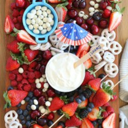 Red White and Blue Fruit Platter