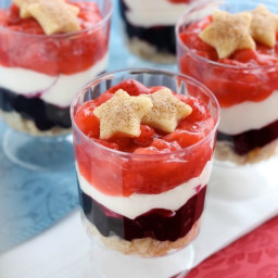 Red White and Blue Pie Parfaits