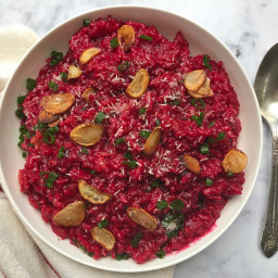 Red Wine and Beetroot Risotto
