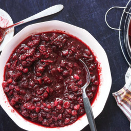Red Wine Cranberry Sauce With Honey