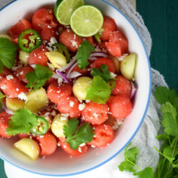 Refreshing Cucumber-Watermelon Salad