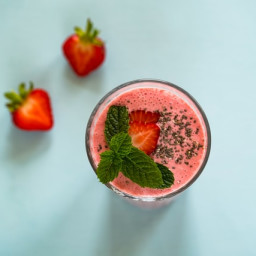 Refreshing Watermelon Strawberry Smoothie