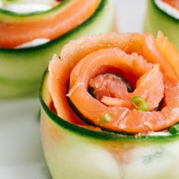 Regal Smoked Salmon and Cucumber Rolls