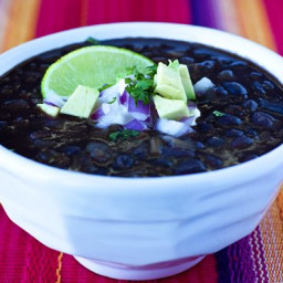 Restaurant-Style Black Bean Soup Recipe #SouperJanuary