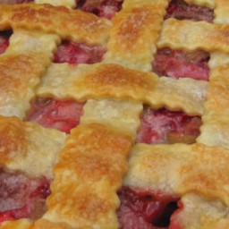 Rhubarb and Strawberry Pie Recipe
