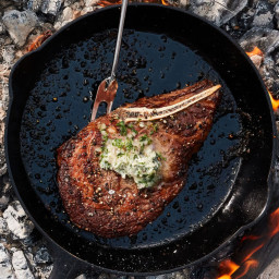 Rib-Eye Steaks with Herb Butter Are Campout #Goals