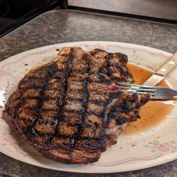 Ribeye Steak on the grill