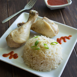 Rice Cooker Hainanese Chicken Rice
