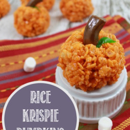 Rice Krispie Pumpkin Treats