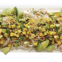 Rice Noodle Salad with Avocado, Mango, and Chile