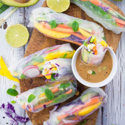 Rice Paper Rolls with Mango