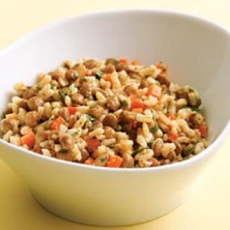 Rice with Lentil Salad