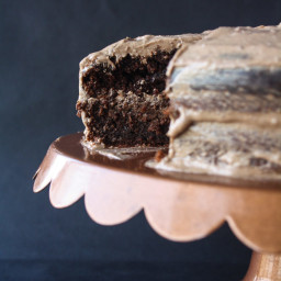 Rich Chocolate Cake with Cream Cheese Frosting