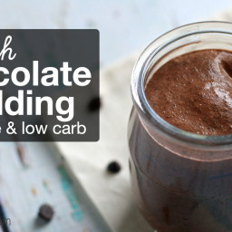 Rich Chocolate Chia Pudding (dairy free with sugar free option)