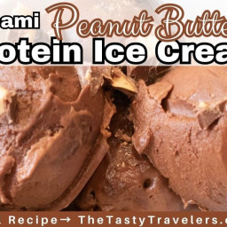 Rich, delicious, chocolate peanut butter cup ice cream with 40 grams of pro